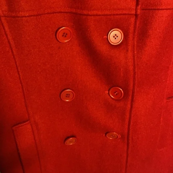 Cache Creek Vintage Wool Double Breasted Classic Christmas Winter Pea Coat Sz L - Picture 10 of 15